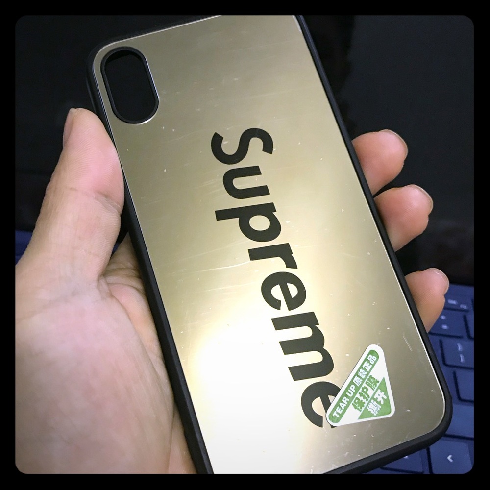 iPhone X shockproof Hd mirror  plastic case